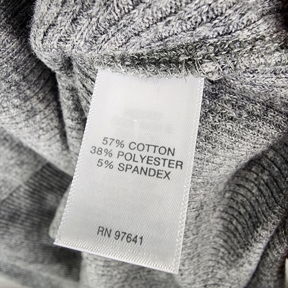 J Jill Gray Hooded Knit Tunic Sweater Size Medium - Picture 4 of 6